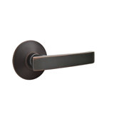 Geneva Flat Privacy (Bed & Bath) Door Lever with Round Rosette