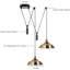 2 - Light French Gold Bowl Pendant-63754109
