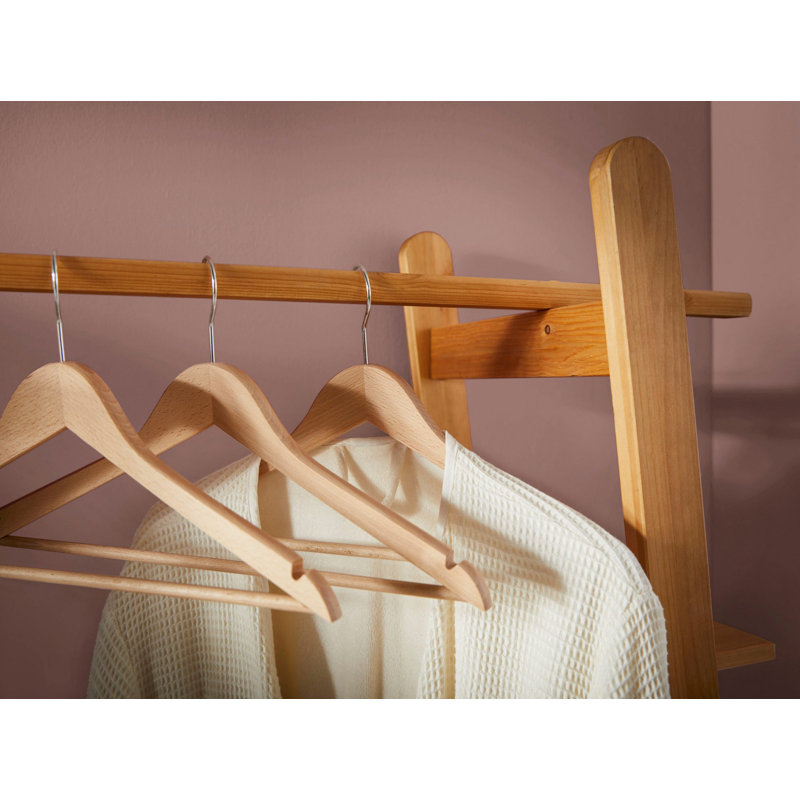 Elmor Solid Wood Freestanding 1 - Hook, Natural Brown Oil