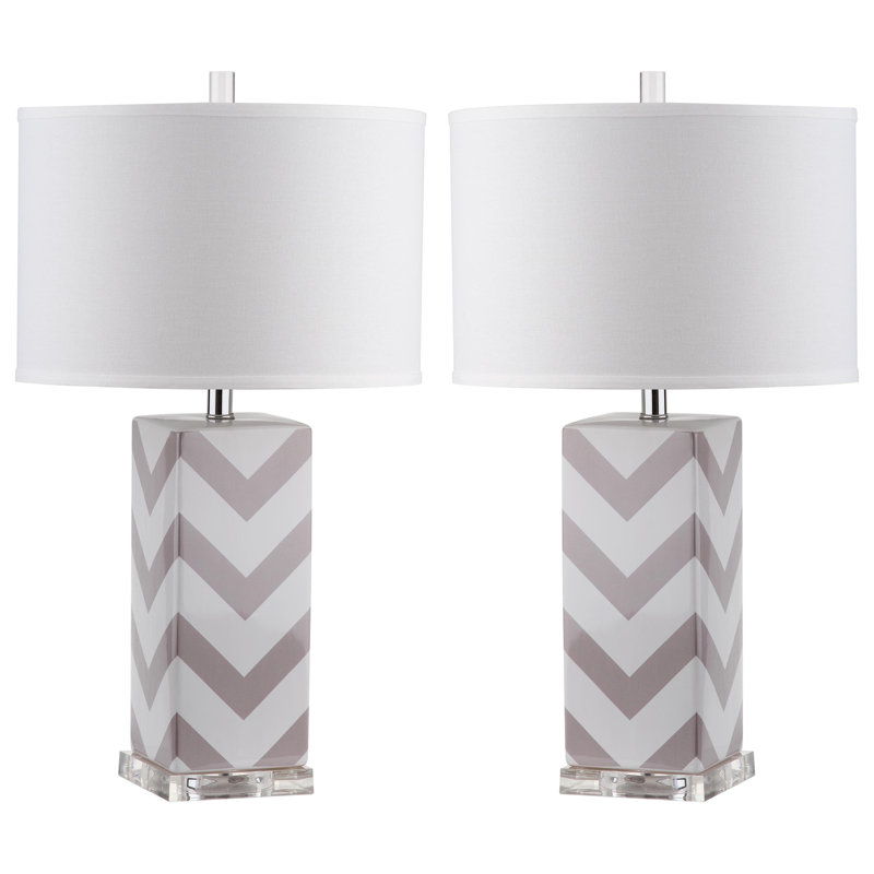 Ceramic Table Lamp, Grey