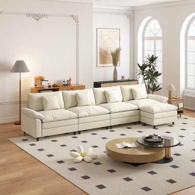 Chenier Four Seater Sofa With One Foot Pedal