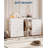 16 Drawers Dresser with Clothes Rack, Fabric Storage Tower Drawers Organizer Unit-309613543