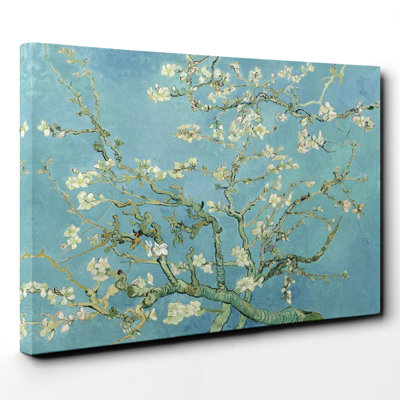 Blossoming Almond Branches by Vincent Van Gogh - Wrapped Canvas - Framed Print