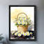 Art encadré noir, panier de fleurs rempli de marguerites, impressions de style rétro-1434146249