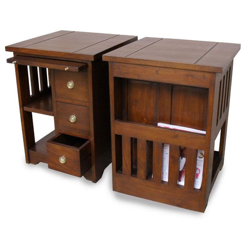 Solid Wood End Table