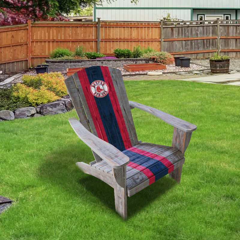 Wood Outdoor Adirondack Chair, Boston Red Sox