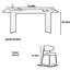 Ensemble de table à manger et de chaises de style rétro français