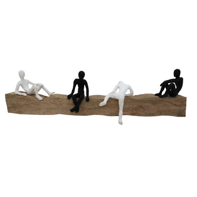 Metal Wood Garden Statue