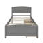Lit plateforme simple avec deux tiroirs-434316419