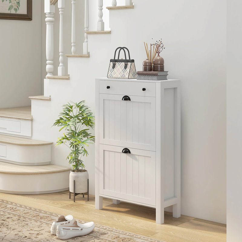 10 Pair Flip Down Shoe Storage