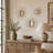 Metal Starburst Gold Wall Mirror Set