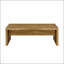 Table basse rectangulaire en bois d'ingénierie avec charme rustique et plateau spacieux, parfaite pour un décor campagnard ou moderne.