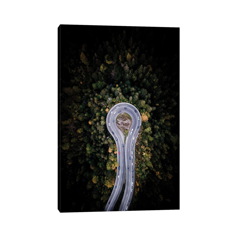 U-Turn 1 Piece Wrapped Canvas Wall Art, 66.04 cm H x 45.72 cm W x 1.91 cm D