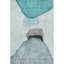 Tapis bleu sarcelle lavable à la machine de qualité supérieure 3 pi x 5 pi Cerrito AMF547-103967269