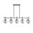 45-Inch 5-Light Chandelier with Irregular Glass