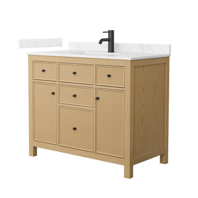 Pendry 42" Freestanding Single Bathroom Vanity with Cultured Marble Top