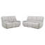 Dobroyd 2-Piece Chenille Power Reclining Sofa Set Dove Grey-1924798666