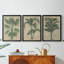 «Burlap Palm Silhouette I», toile tendue avec châssis sur mesure - 3 pièces-1540726533-1540726534