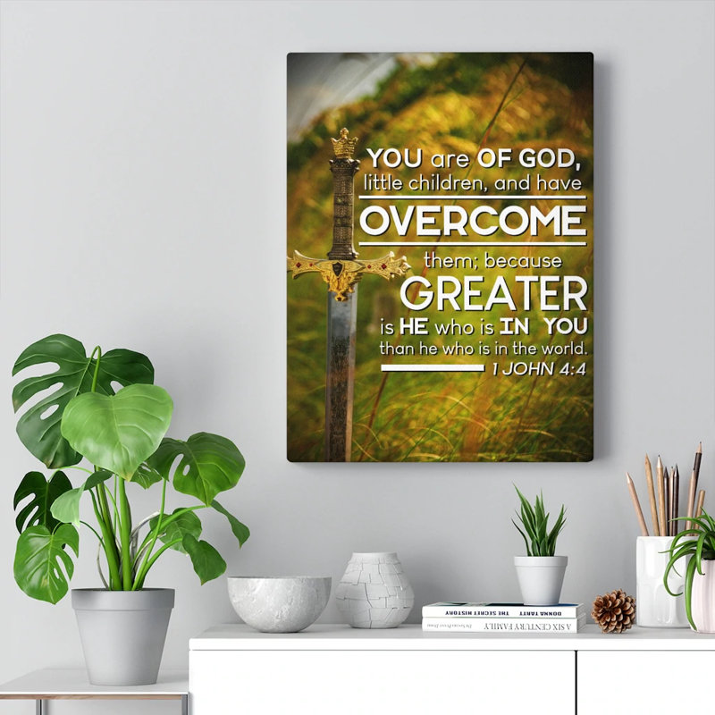You Are Of God 1 John 4:4 - Wrapped Canvas Print, 61cm H x 46cm W