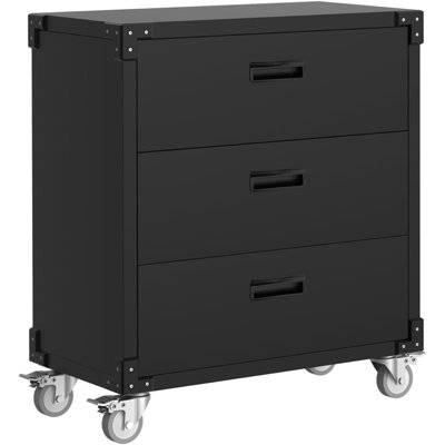 3-Drawer Rolling Tool Cabinet, with Wheels