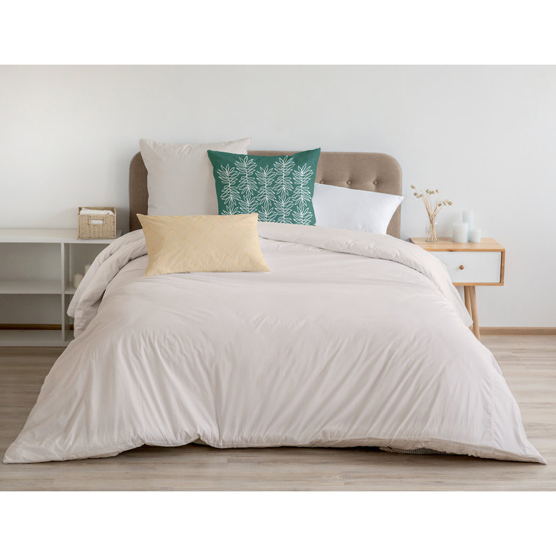 Coussin Bee and Comb, H 26 po x l 26 po, Genévrier / floral blanc
