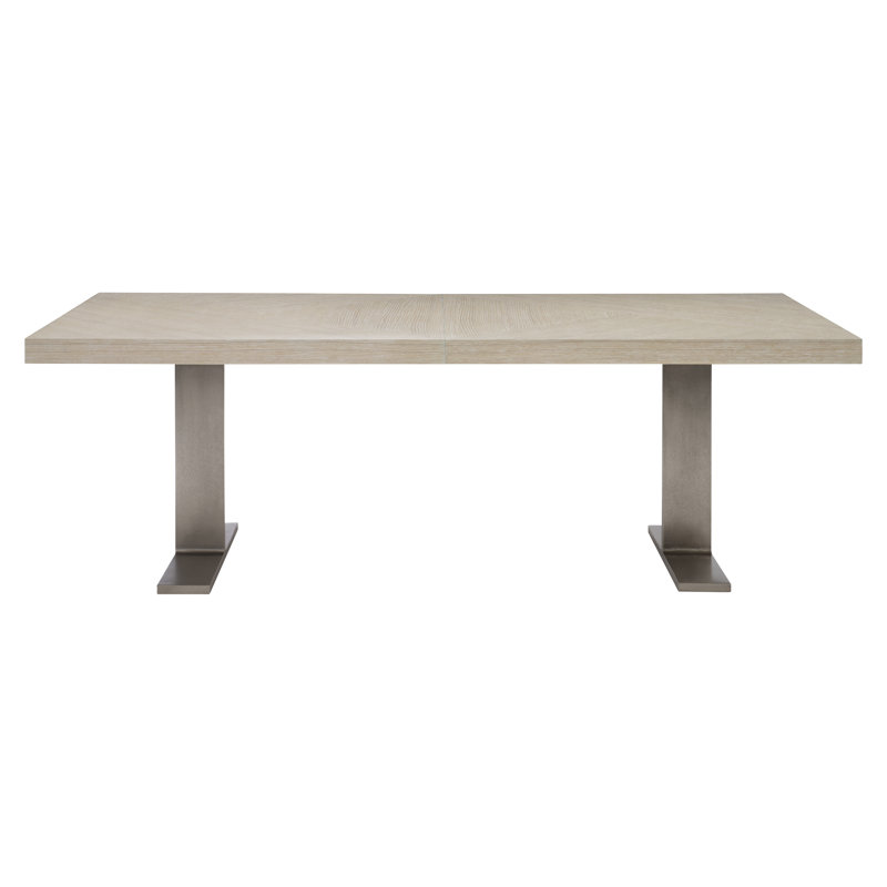 Solaria Extendable Solid Wood Double Pedestal Dining Table