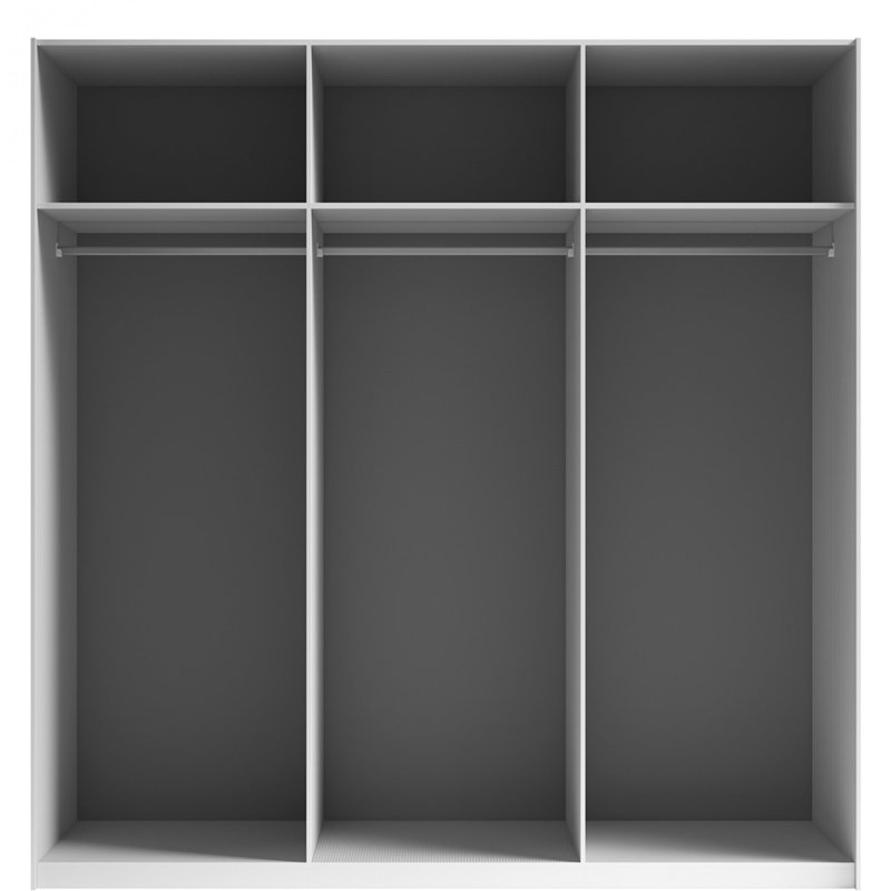 Avak 3 Door Wardrobe, 213cm H x 270cm W x 61cm D