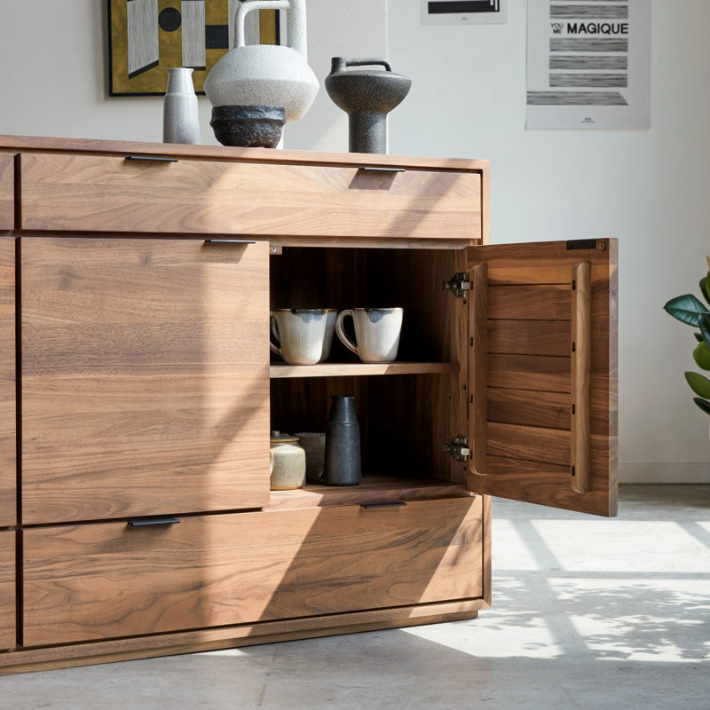 Senson 78.74'' Solid Wood Sideboard
