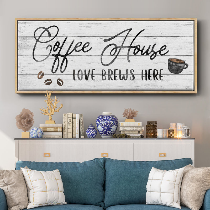 Love Brews- Framed Canvas