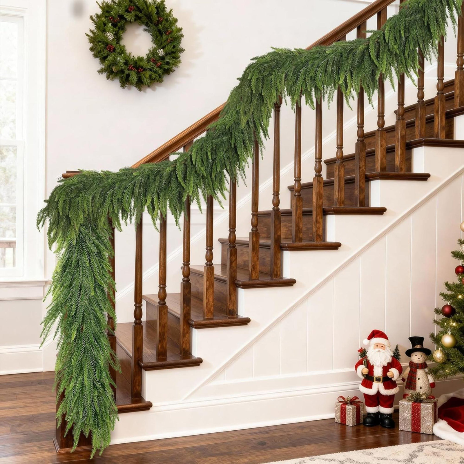 Norfolk Pine Christmas Garland, 9'