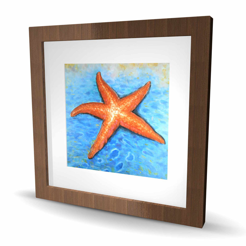 Étoile de mer éclatante - impression marine mate encadrée | Décoration intérieure