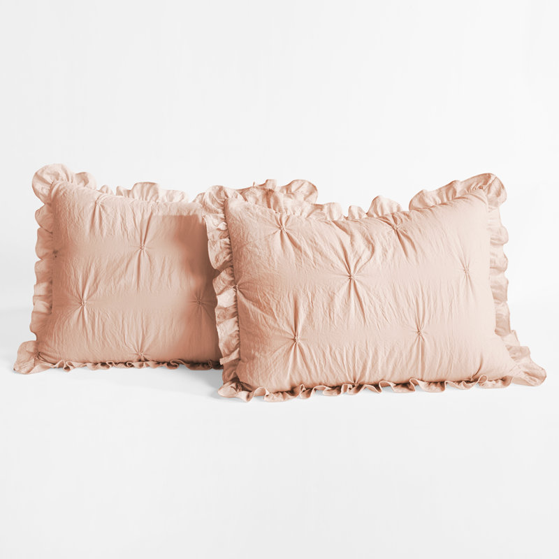 Ivory Queen Microfiber Ruffle Skirt Bedspread & Sham Set