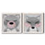 Ours - ensemble de 2 peintures sur toile encadrées-1497442089-1497442084