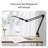 Lightview Pro LED 2.25X (5 Diopter) Magnifying Desk Lamp, Black Adjustable Ring Light with Clamp for Detail Work & Professionals -64497578