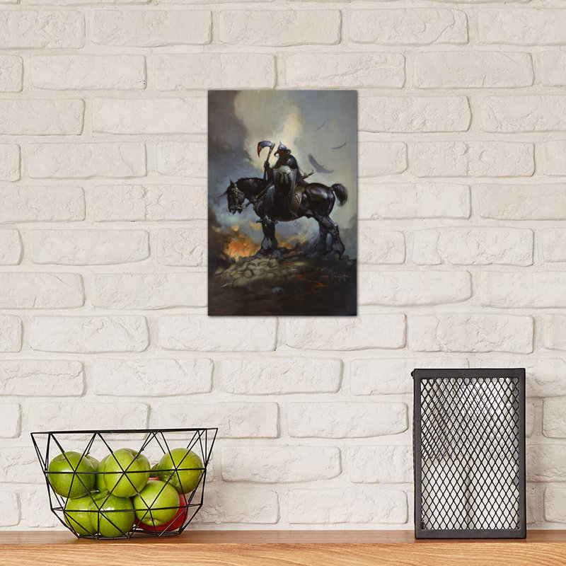 «Concessionnaire de la mort» - reproduction d'art, Toile tendue, H 60 po x l 40po x P 1,5 po