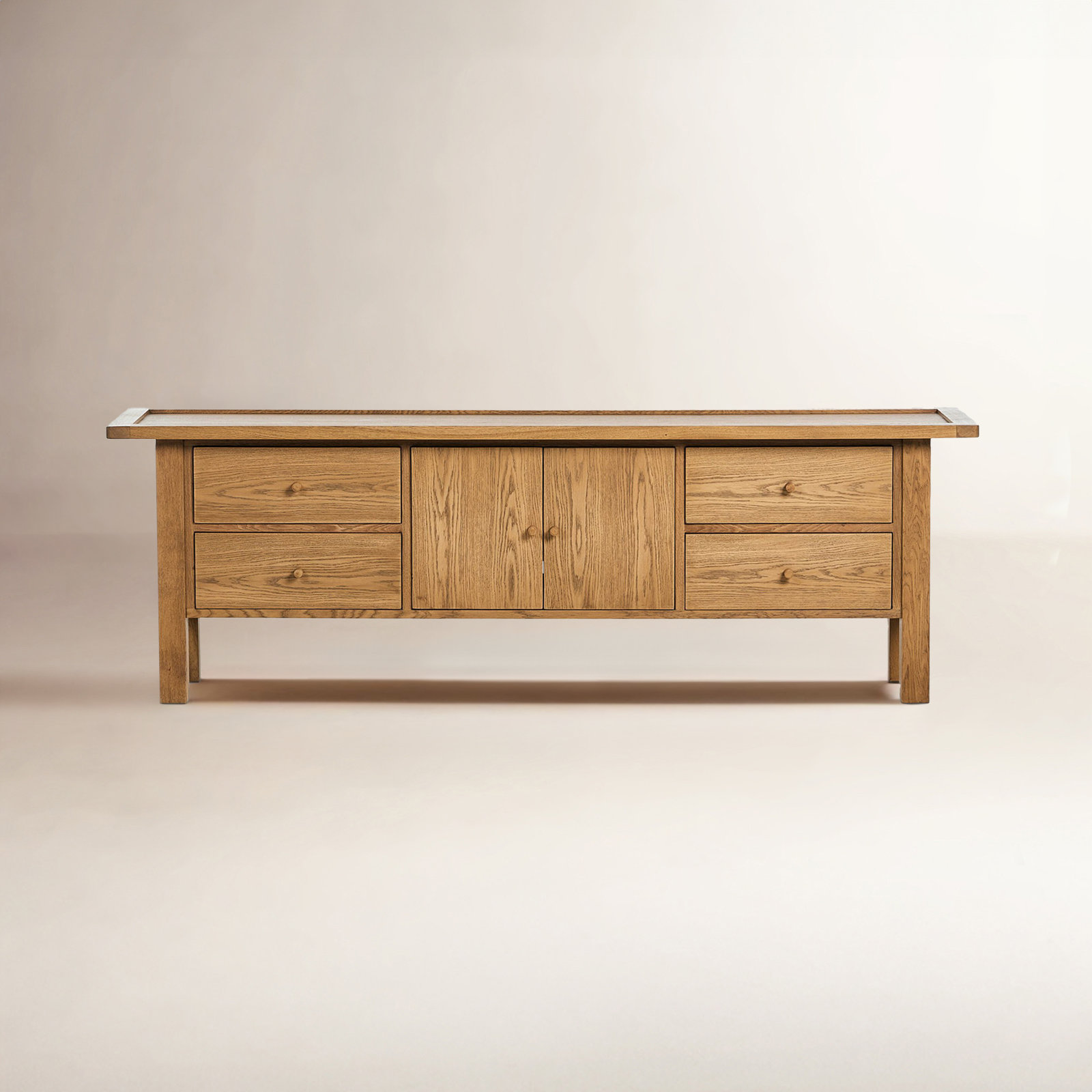Edgerton 92" Oak TV Stand
