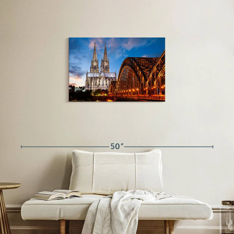 Cologne City At Dusk