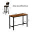 3 Piece Bar Table Set Of 2, 47" Rectangle Pub Bar Table With 2 PU Leather Upholstered Backrest Stools, Small Space Kitchen Dining Table Set For Kitchen, Living Room, Apartment-850725070