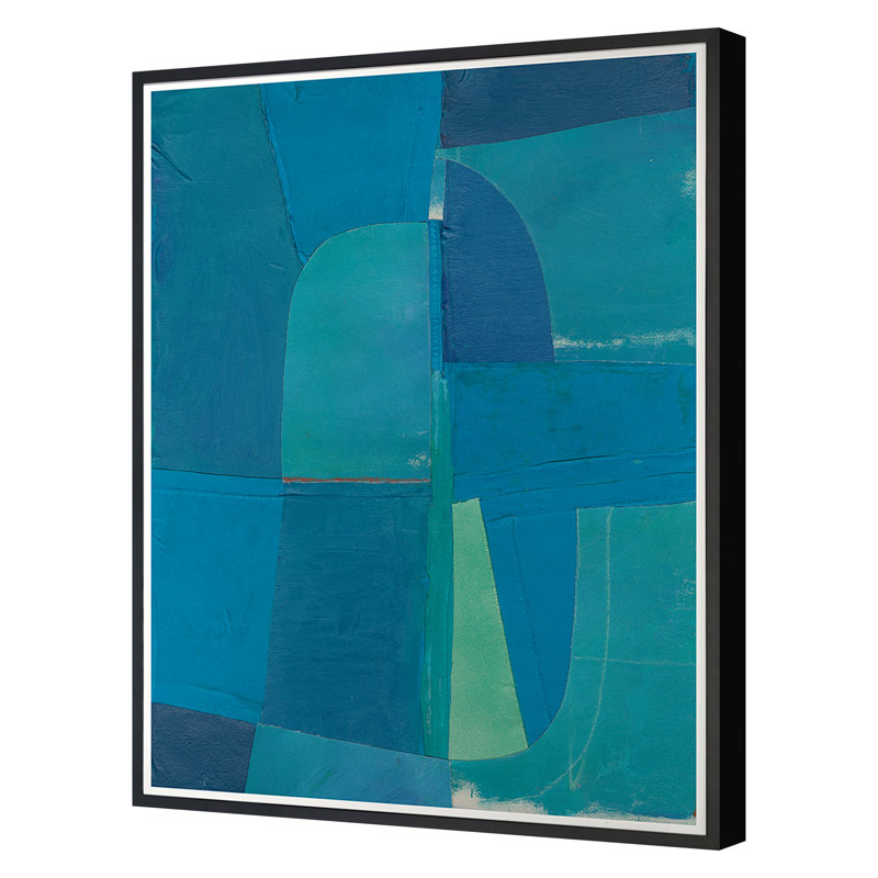 Sea Bottom Print by Ngo, PC, Black Framed, 24" H x 21" W x 1.25" D