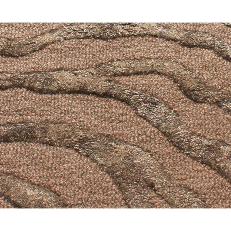 Tapis chocolat zébré Felker, Rectangle 4 pi x 6 pi
