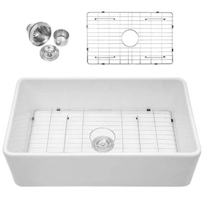 30'' L Single Bowl Fireclay Kitchen Sink