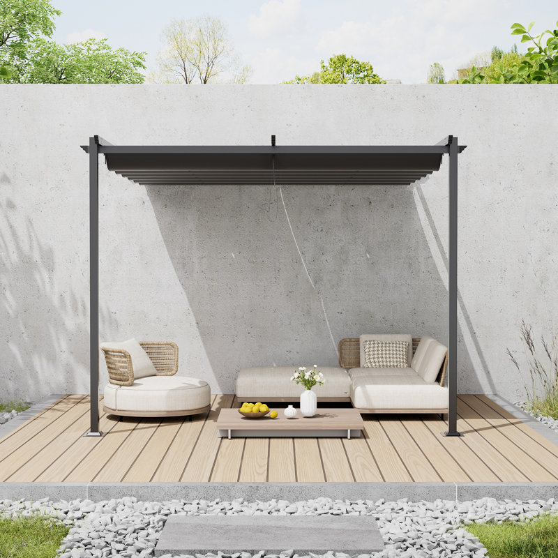 Metal Pergola, 230cm H x 400 W x 300cm D