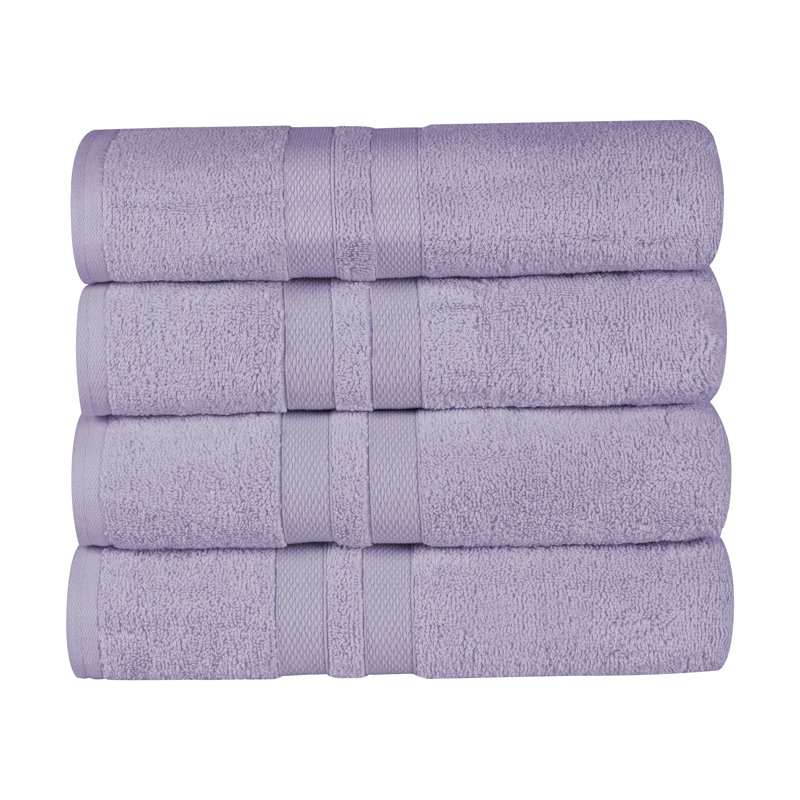 Ensemble de serviettes en coton 4 pièces, Glycine