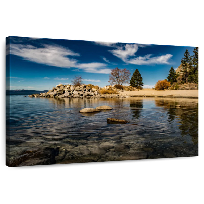 Panorama du lac Tahoe à Alvord, H 34 po x l 51 po