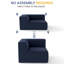Fauteuil d'angle Comfy Cloud 38 po, aucun assemblage requis-741583084