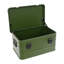 Boîte de rangement verte avec couvercle, 50 litres (13,21 gallons), bac de rangement pour pique-nique, contenant de rangement en alliage d'aluminium pour une utilisation intérieure et extérieure-130837063-130837064