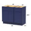 Base de meuble-lavabo simple 39 po seulement-96924163