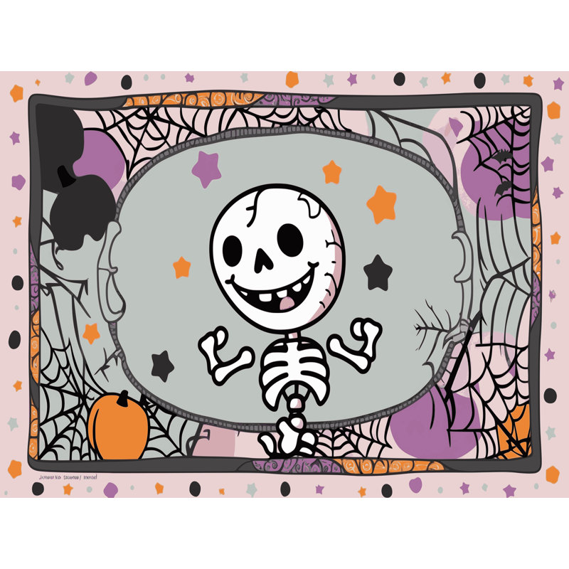 Tapis de vacances d'Halloween The Holiday Aisle®, Rectangulaire 3 pi x 5 pi