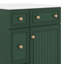 Meuble-lavabo 24 po avec lavabo en céramique, meuble-lavabo autoportant moderne avec porte à 2 tiroirs-1443205774