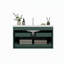 Meuble-lavabo 36 po avec lavabo, meuble-lavabo mural moderne avec 2 tiroirs (sans armoire latérale), lavabo en céramique sans robinet